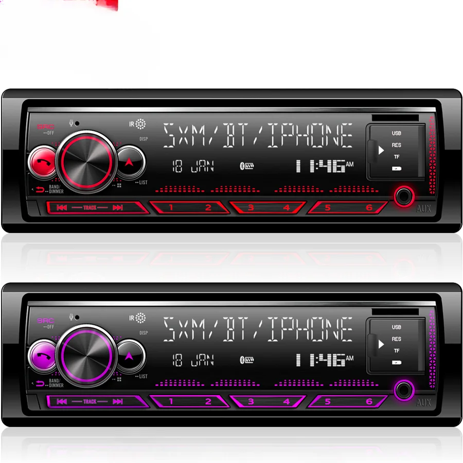 Uniwersalne radio samochodowe V5.0 Stereo Autoradio Samochodowy odtwarzacz MP3 BT 12V In-dash 1 Din FM Aux in Receiver SD USB MP3 MMC WMA JMC DC12V