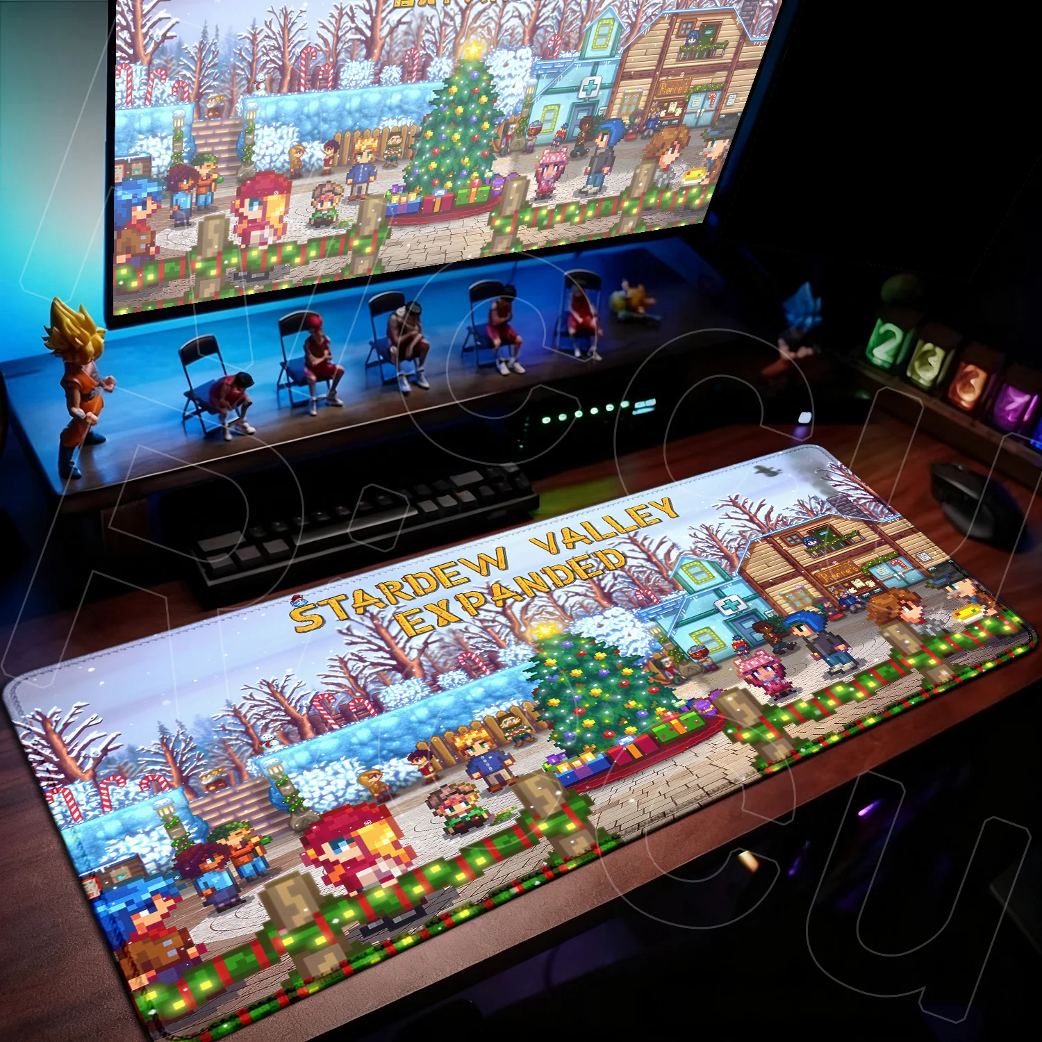 

Popular game Stardew Valley Mousepad Pixel art Keyboard Pad PC Gaming Accessories Large XXL Desk Mat desk organizers and trays