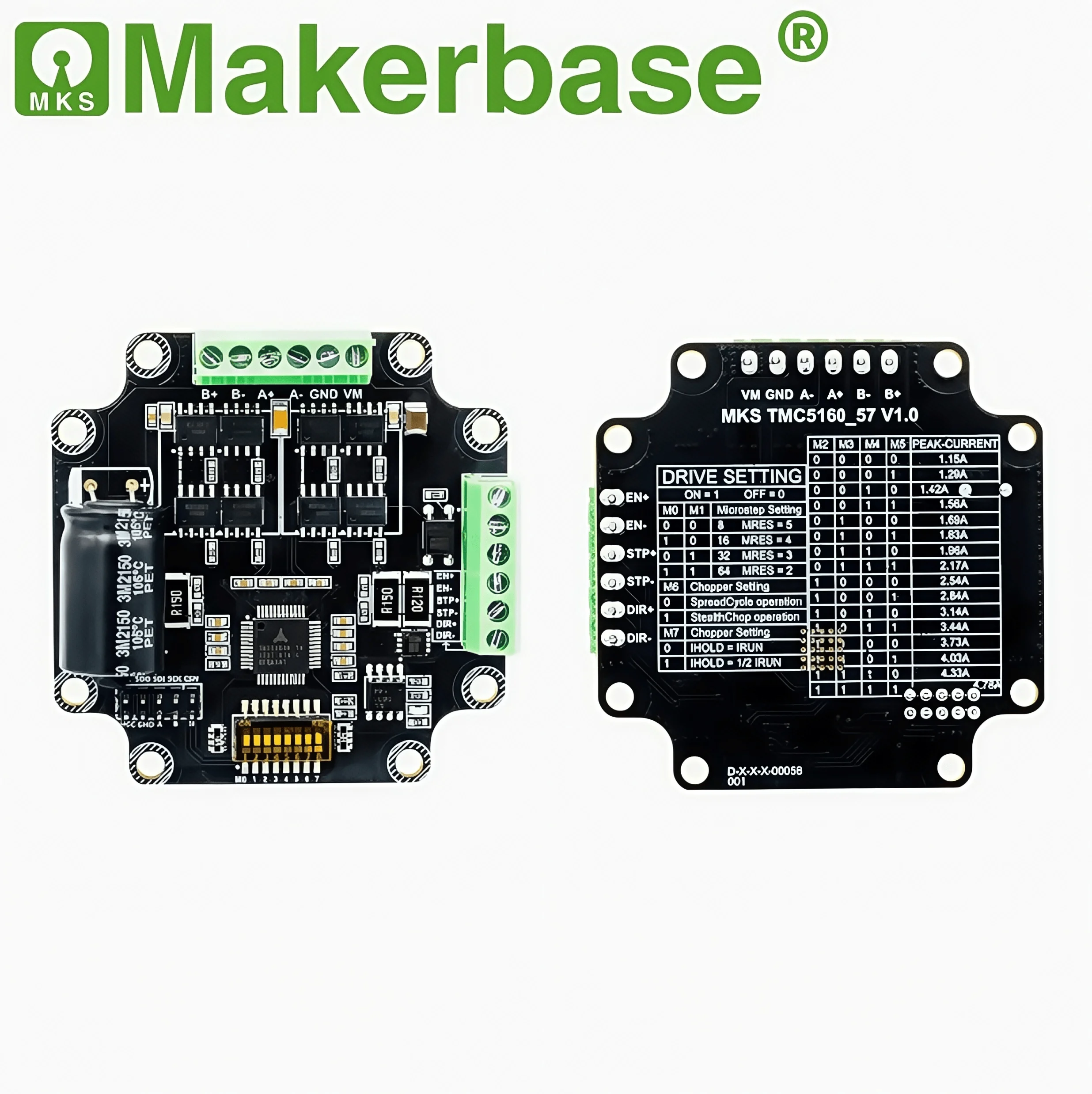 

Makerbas MKS TMC2160/5160 Nema23 Stepper motor driver CNC 3D Printer high torque quiet