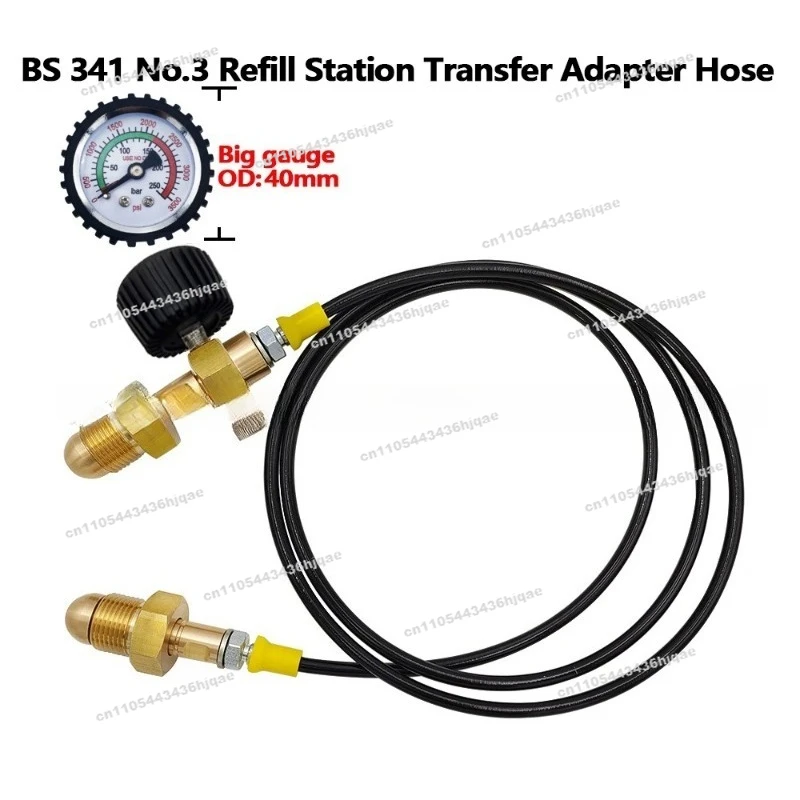 Welded G5/8 Externally Threaded Argon Cylinder Through Trachea Argon Large Bottle Through Vial Conversion 150cm Hose