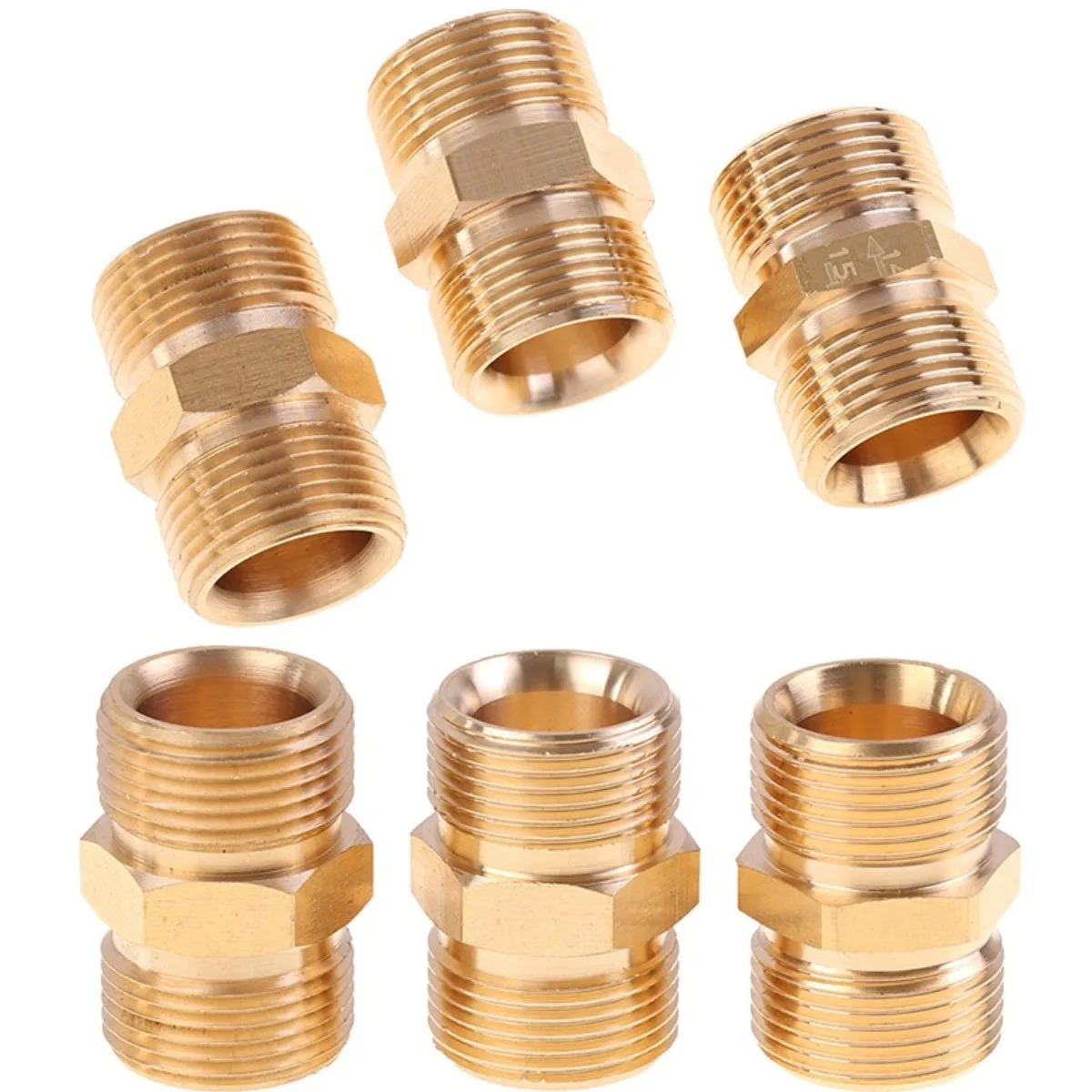 High Pressure Washer Hose Extension Connector Adapter Copper M22 14mm And 15mm Male Thread Female Hose Coupler Adaptor-3Types