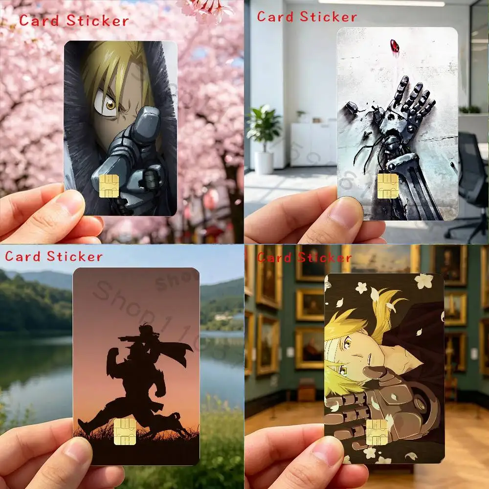 E-Edward  Alphonse FA Holographic Laser Shinny Film Skin Cover Sticker for Debit Credit Card Bank Card