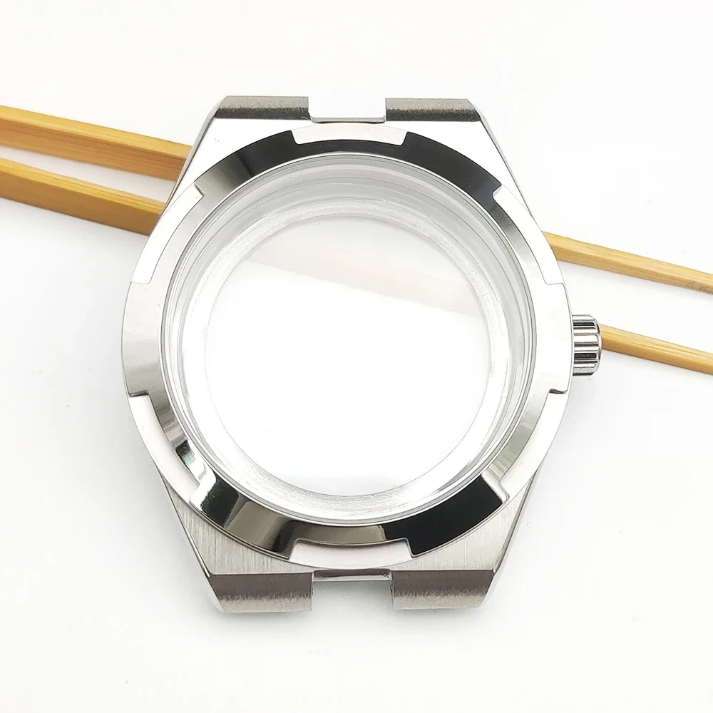 NH35 Case Kit 41mm Sapphire Mirror Watch Case Mechanical Watch Assembly Parts for NH35/4R/NH36 Movement