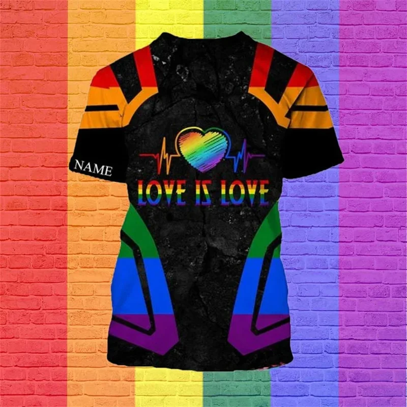 LGBT Rainbow T Shirts 3D Print Sunflower Graphic Men Women Fashion Clothing Summer Loose Hip-hop Street Short Sleeves Tops LGBT