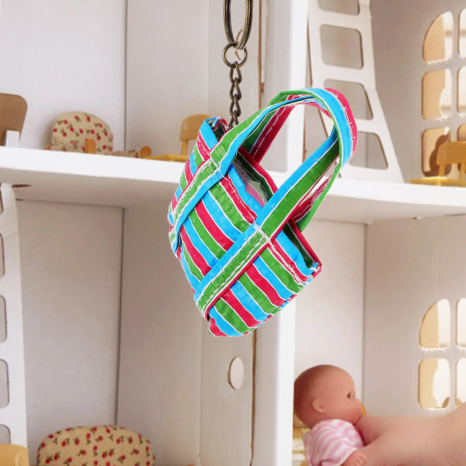 Mini Backpack Ornament for Mini House Decor – Realistic Small-Scale Home Decoration Accessory