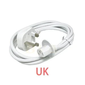 Novo ue reino unido eua plug ac cabo de alimentação adaptador de parede cabo de alimentação carregador de extensão para imac 21.5 10 principais vendas cabo energia imac - №6