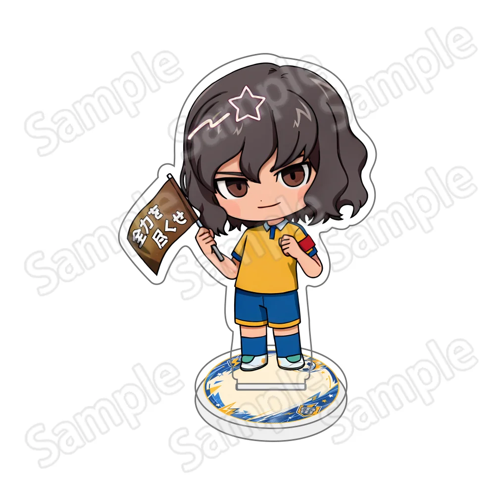 Inazuma Eleven Victory Road 10cmAcrylic Stand Keychain Matatagi Hayato Kirino Ranmaru Cheer Towel Anime Desk Ornament Fans