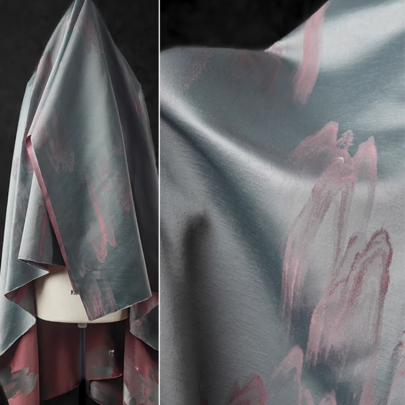 

Жаккардовая ткань для шитья своими руками, платье в китайском стиле, дизайнерская ткань, ткань на метр, полиэстер, спандекс, материал