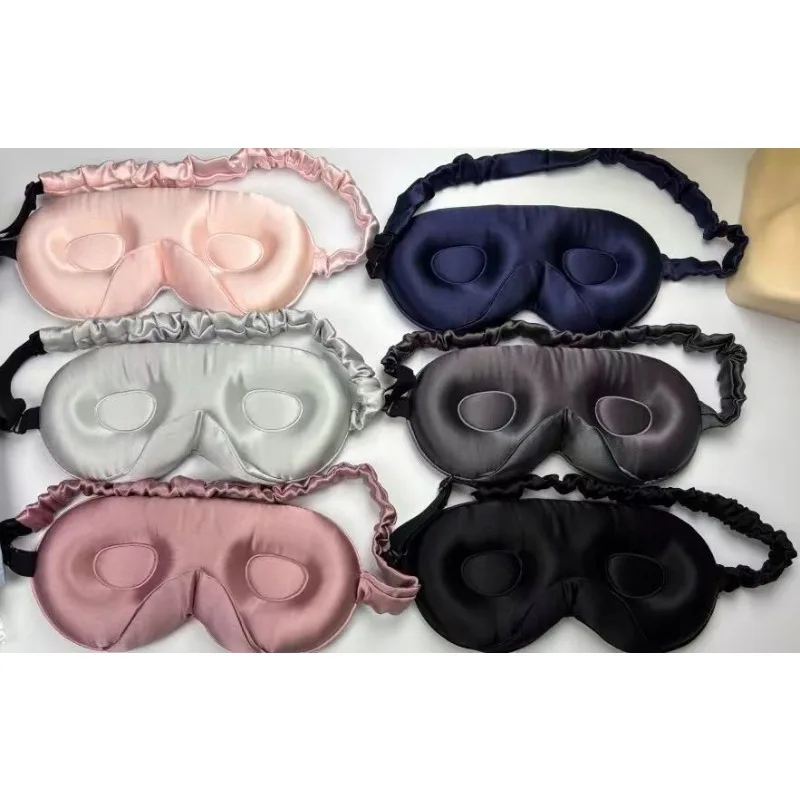 

Silk 3D Stereo Nose Wing Sleep Eye Mask, Light-Blocking, Breathable, Adjustable Eye Protector, Mulberry Silk