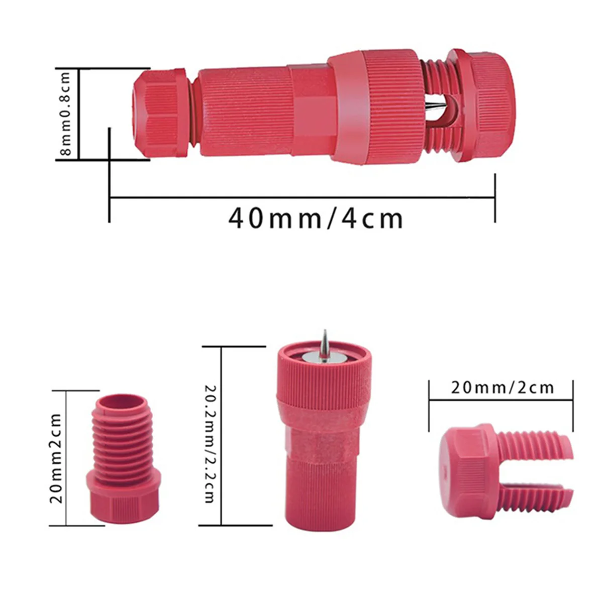 ABZD 10 قطع سلك موصلات إضاءة المناظر الطبيعية مقاوم للماء لموصل كابل قياس 12-16 للأضواء الخارجية باللون الأزرق