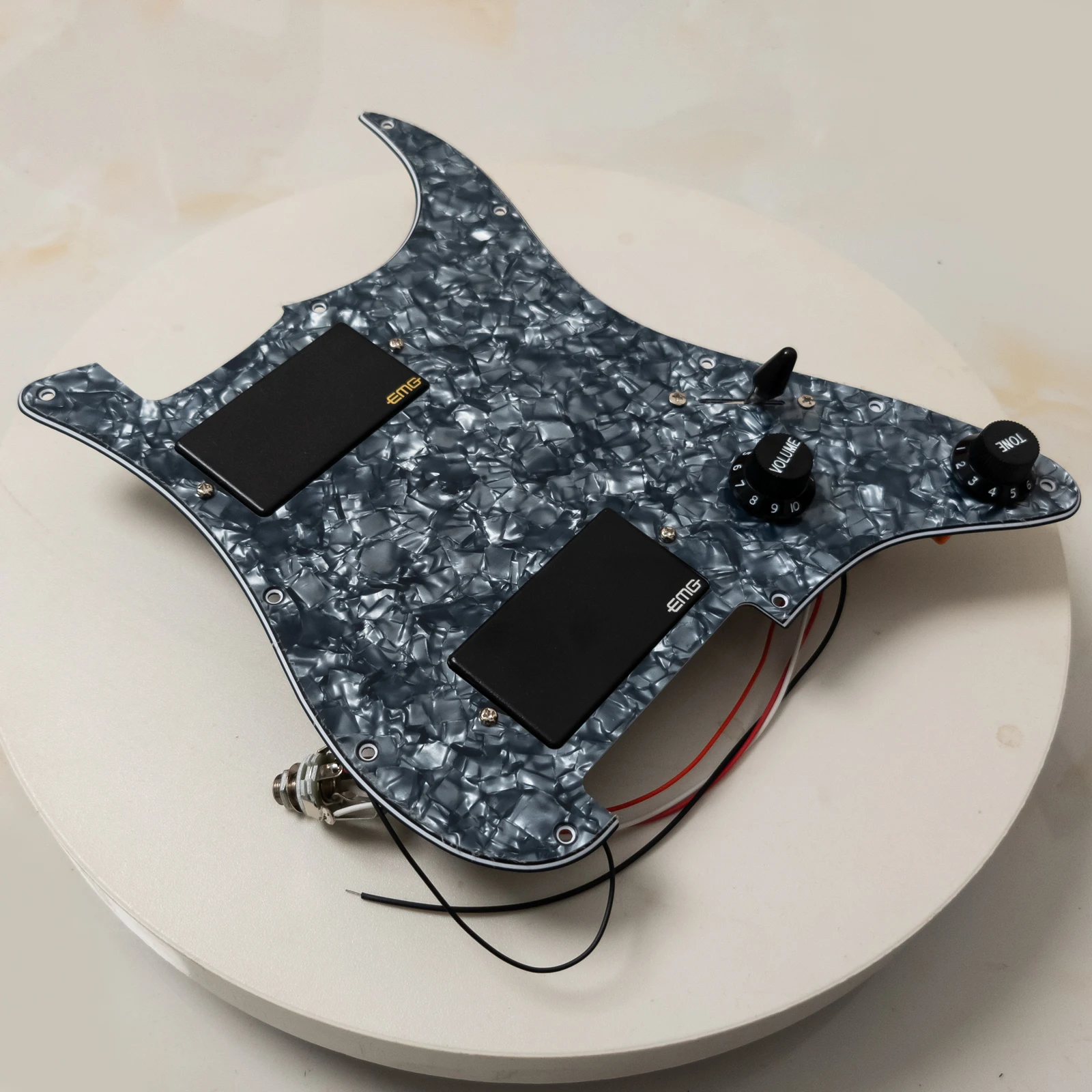 

Active HH Pickups Loaded Pickguard for ST Guitar | Prewired Upgrade Kit for Electric Guitar Repair or Mod