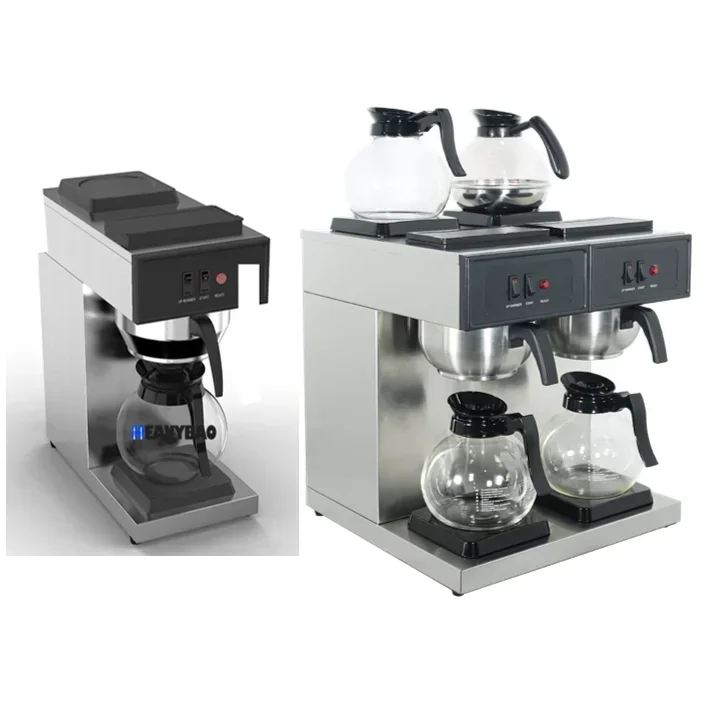 

Commercial Electric Cafeteria Distilling Cafe Coffee Makers Filter Set Home Drip Coffee Machines