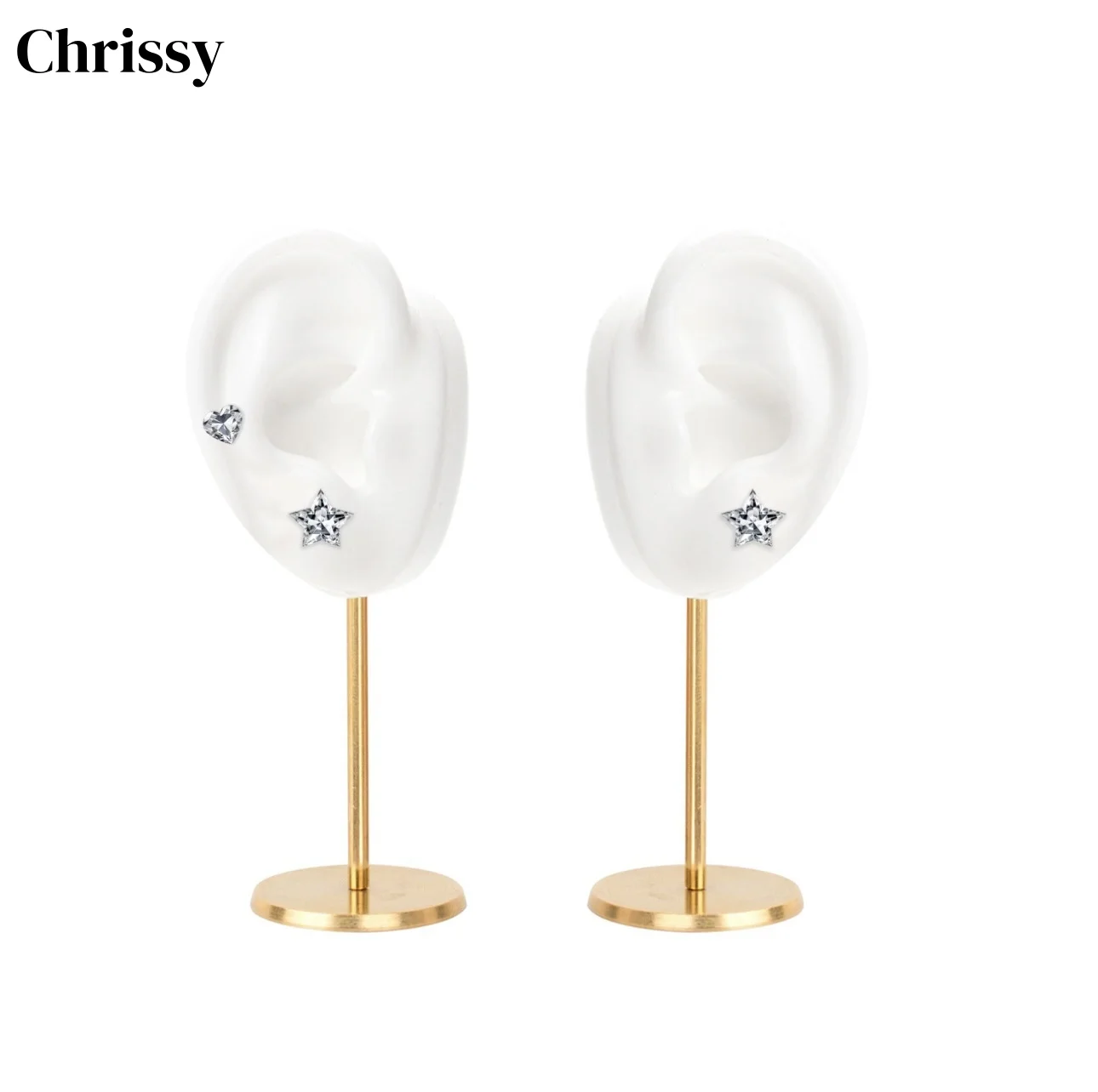 

Durable Earring Display Stands Rack Soft Silicone Jewelry Piercing Tools Holder Organizer Showcase Mannequin Stand Home Decor