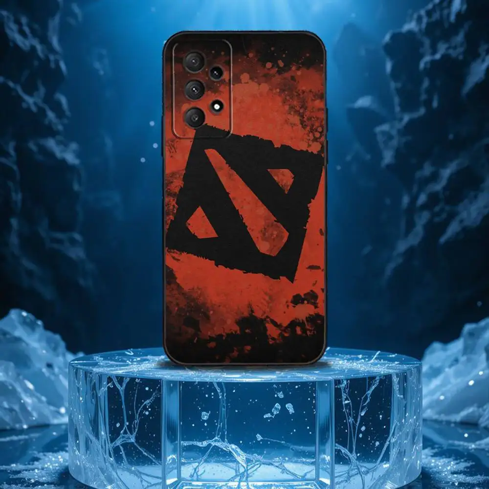 حافظة هاتف D-Dota 2 الرائعة لهاتف سامسونج جالاكسي A13، A21s، A22، A31، A32، A52، A53، A71، A80، غلاف أسود ناعم