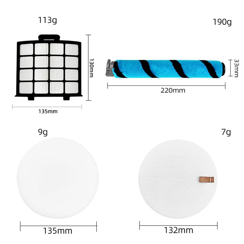 Плюшевая главная щетка и комплект фильтров для вертикального пылесоса Shark Az2000