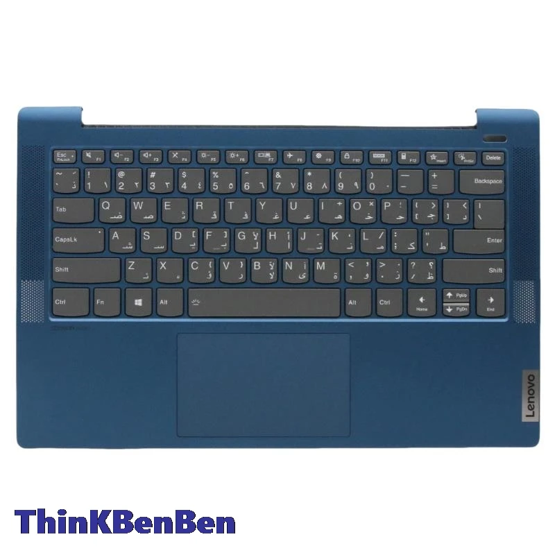 

ARA Arabic Blue Keyboard Upper Case Palmrest Shell Cover For Lenovo Ideapad 5 14 14IIL05 14ARE05 14ALC05 14ITL05 5CB0Y88678