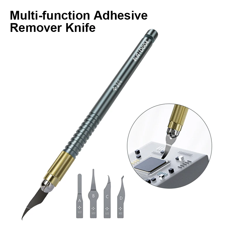 XZZ D004 Multi-functional Rubber Knife Adhesive Removal High Hardness Motherboard Black Glue CPU IC Edge Glue Removal Blade