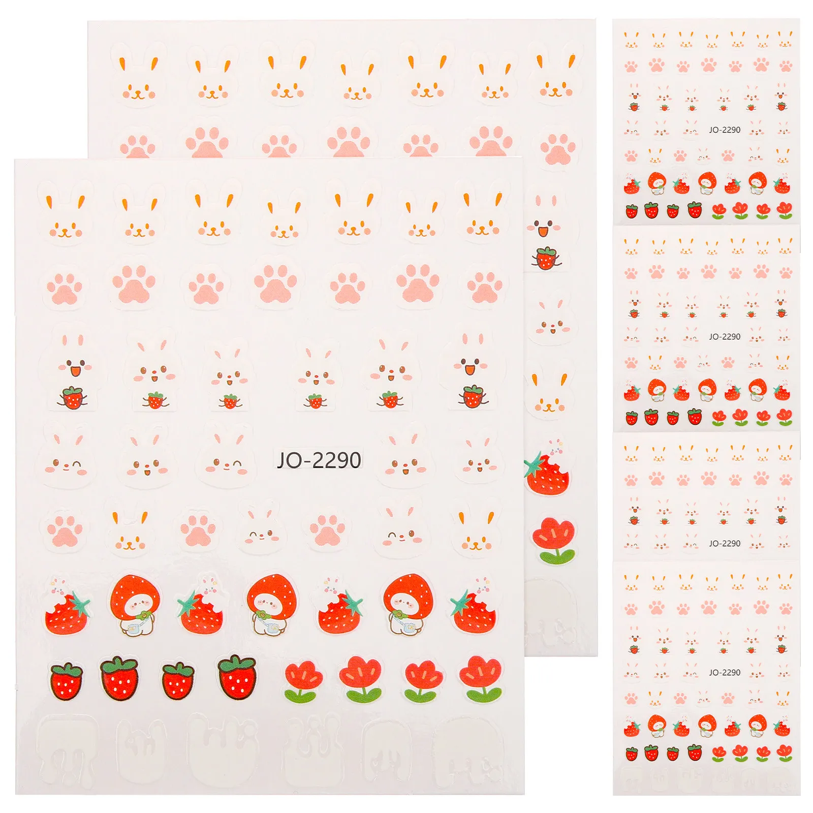 

Rabbit Sheets Nail nament Holiday Decals Bunny Art Carrot Rabbit Nail Sticker Charm Safe DIY Women Girls Home Salon