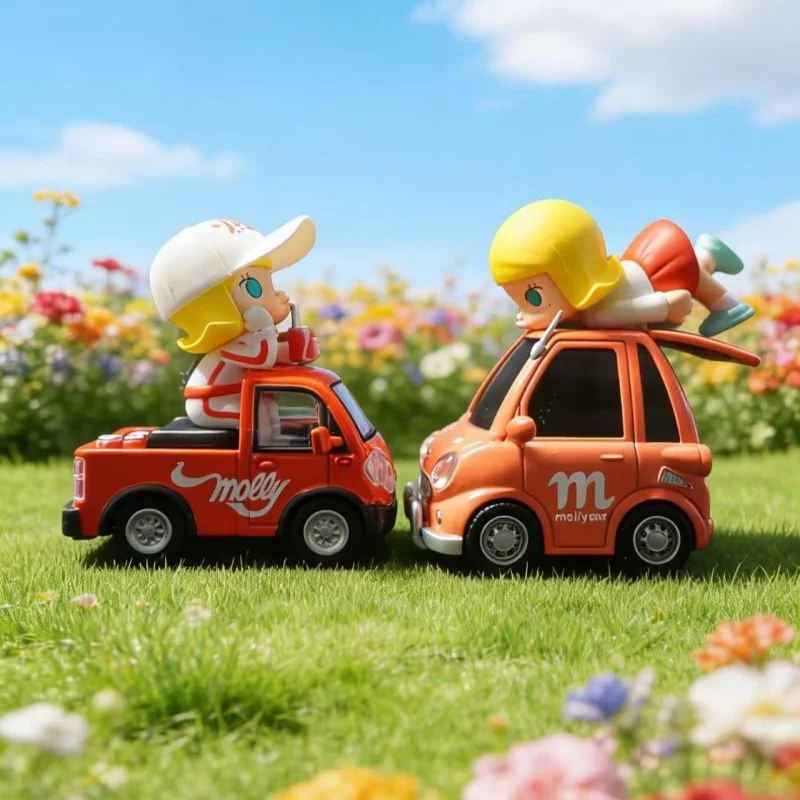 

POP MART Molly Car Series Blind Box - Mystery Action Figure Model Cute Birthday Gift Surprise Caixa Toy Collection