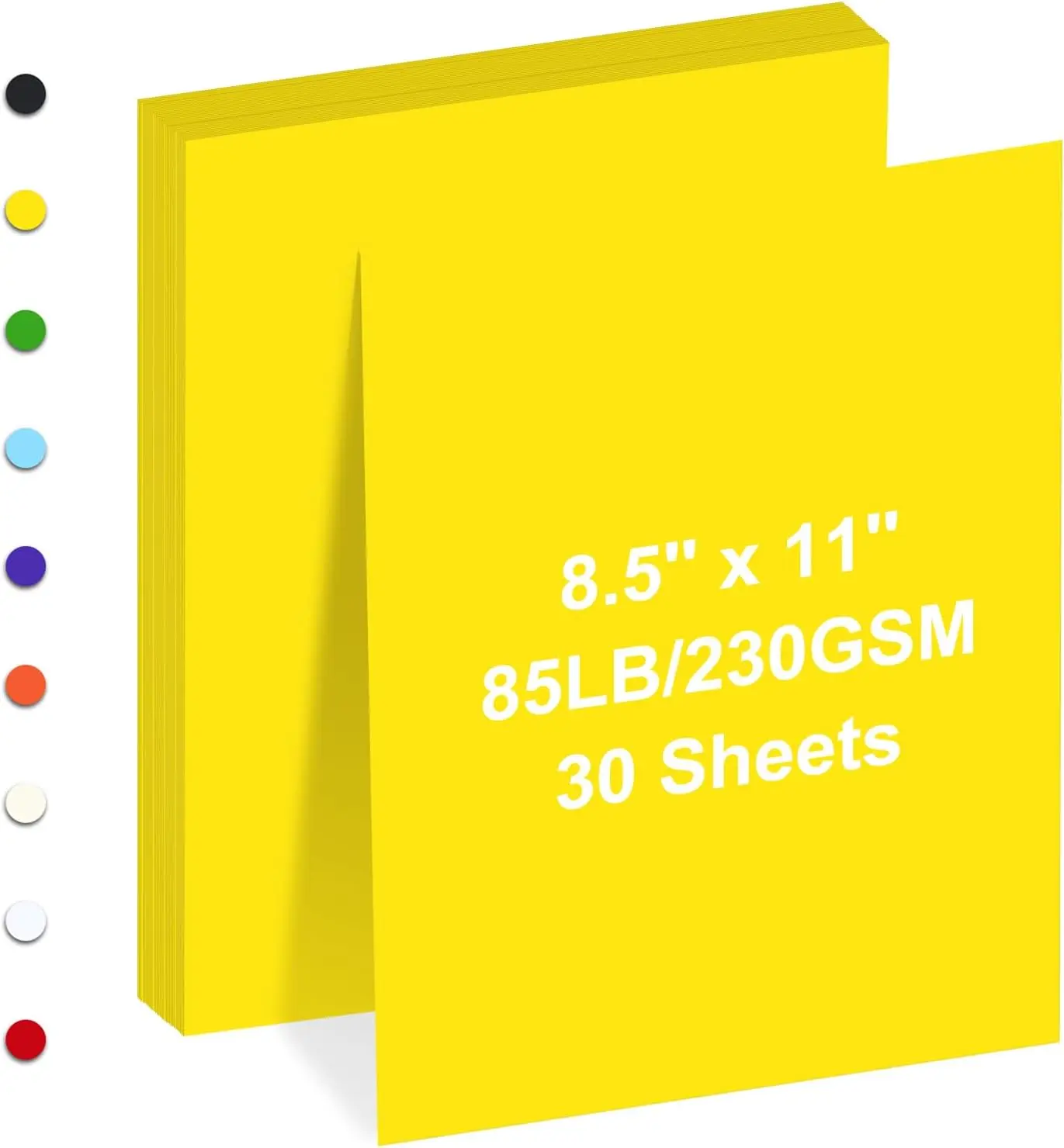 

Yellow Cardstock 8.5x11 Inches 85lb 230gsm for Printer Drawing Gift Tags Invitations Cards 30 Sheets