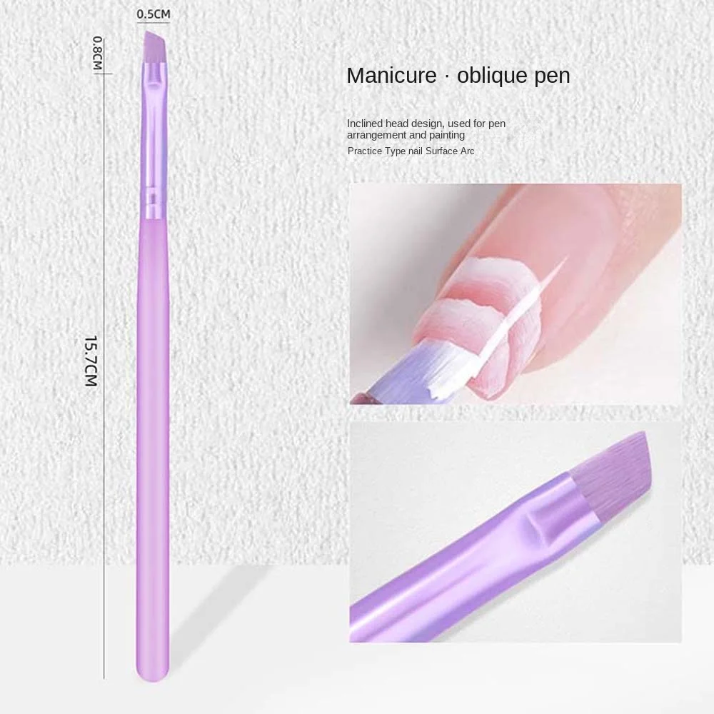 5 pz/set disegno fiore linea griglia nail art fodera pennello gel UV estensione pittura per unghie fai da te disegno per unghie penna disegno in polvere liquida