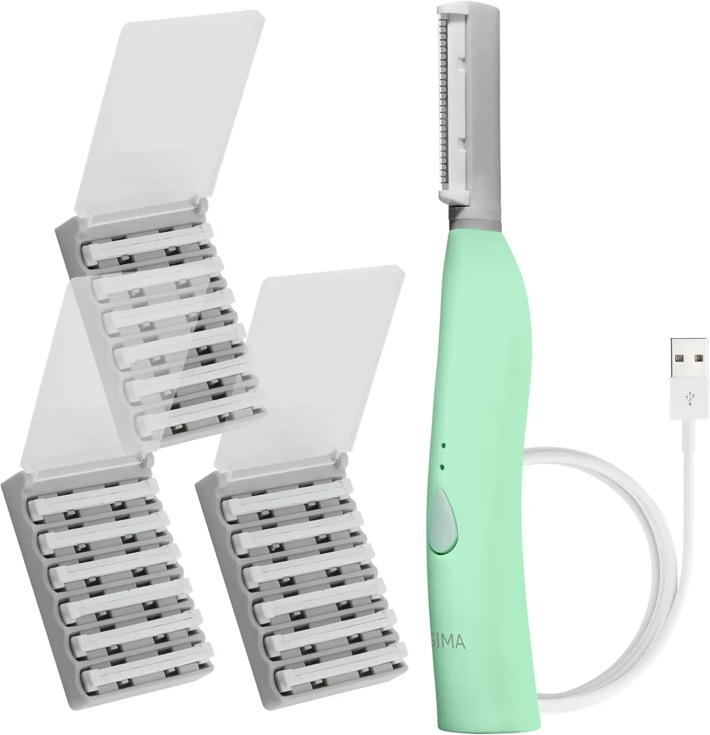 

Electric Dermaplane Razor for Women Face - Painless 2-in-1 Exfoliation & Hair Removal with 3 Speeds, Rechargeable