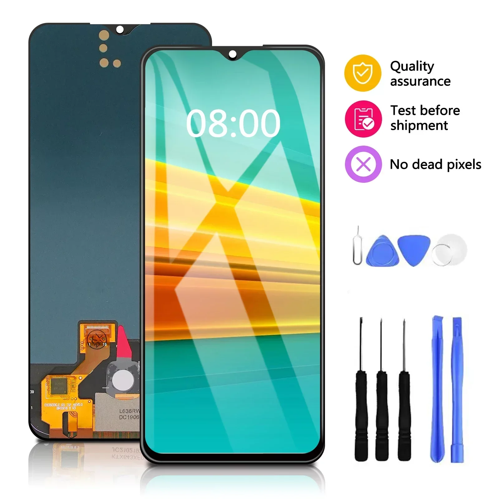 

6.4" For Ori Oppo K5 PCNM00 LCD Display Touch Screen Digitizer For Realme X2 RMX1992 RMX1993 Realme QT Z Assembly Replacement