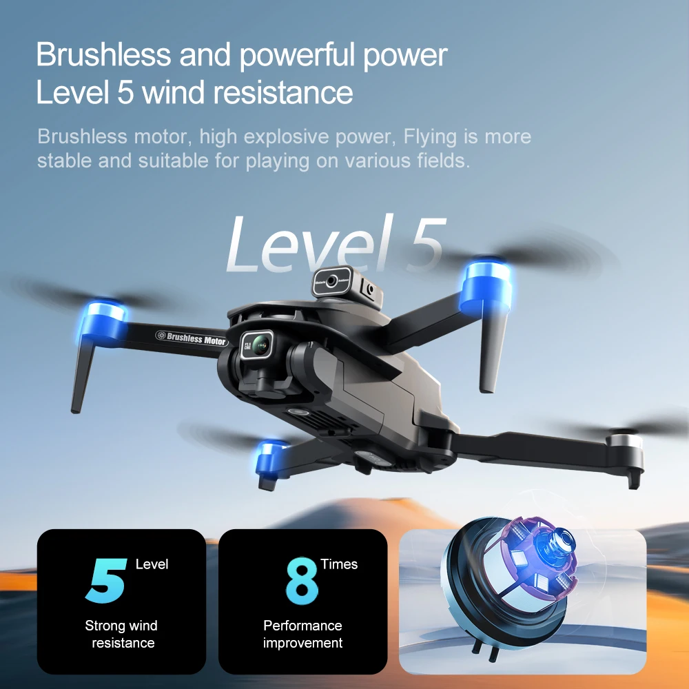 NEW Original V168 Drone 8K WIFI GPS Professional Aerial Photography RC Drones HD Dual Camera Brushless Motor Quadcopter Toy UAV