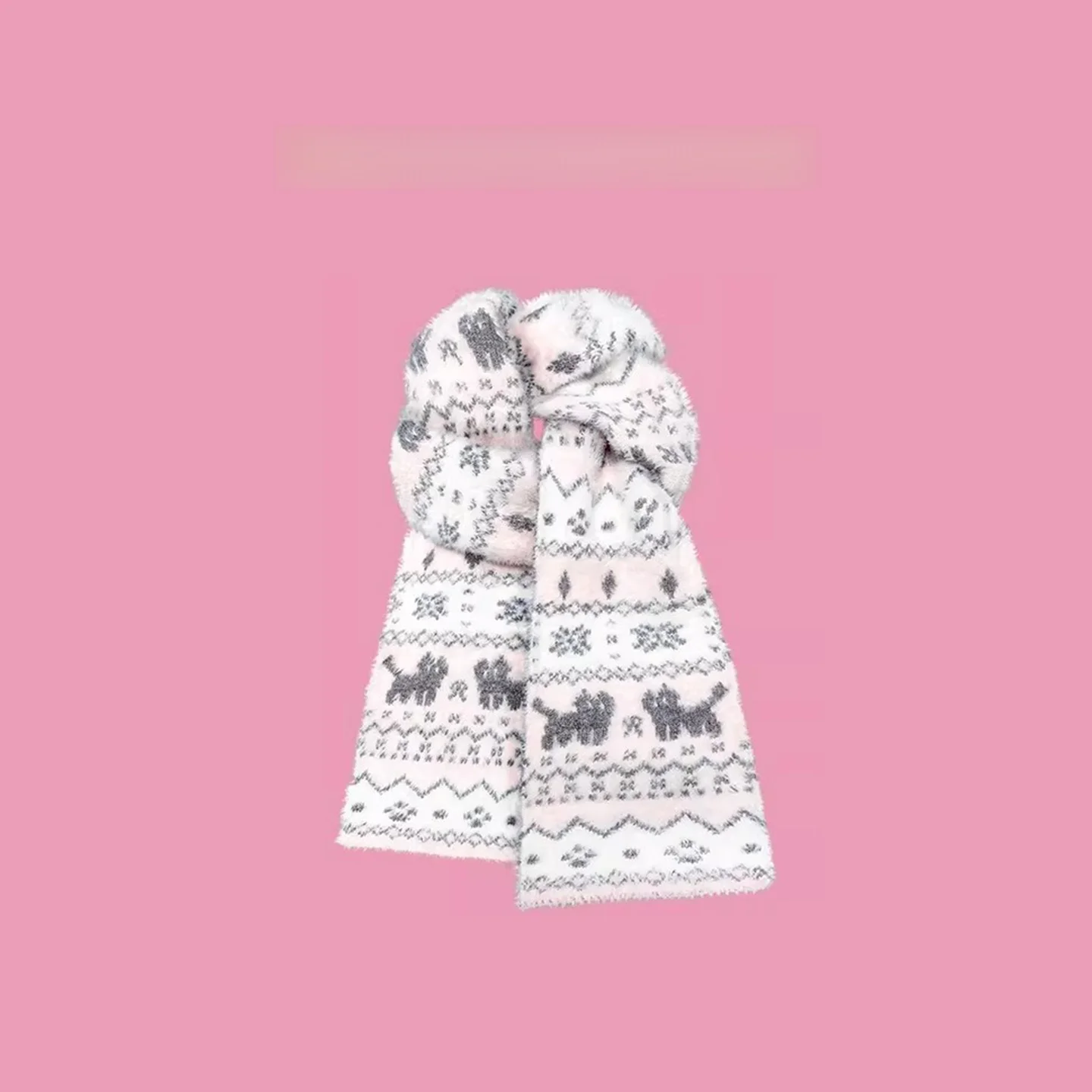 charlize-and-kelli-official-flagship-store-2026-new-advanced-women's-scarf-fashion-fair-isle-pattern-warm-scarf-for-autumn-an