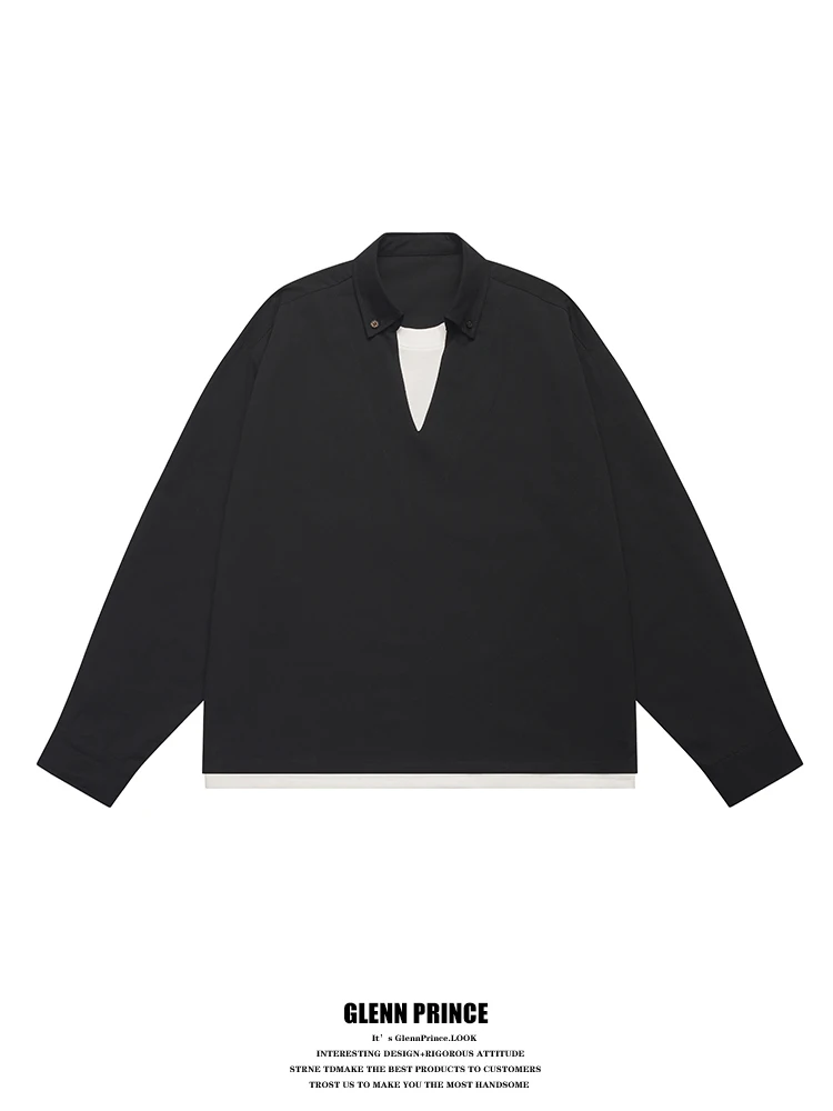 

Новинка Cleanfit: Мужской свитшот свободного кроя с длинным рукавом, повседневный, комфортный, с круглым вырезом, имитация двухслойности