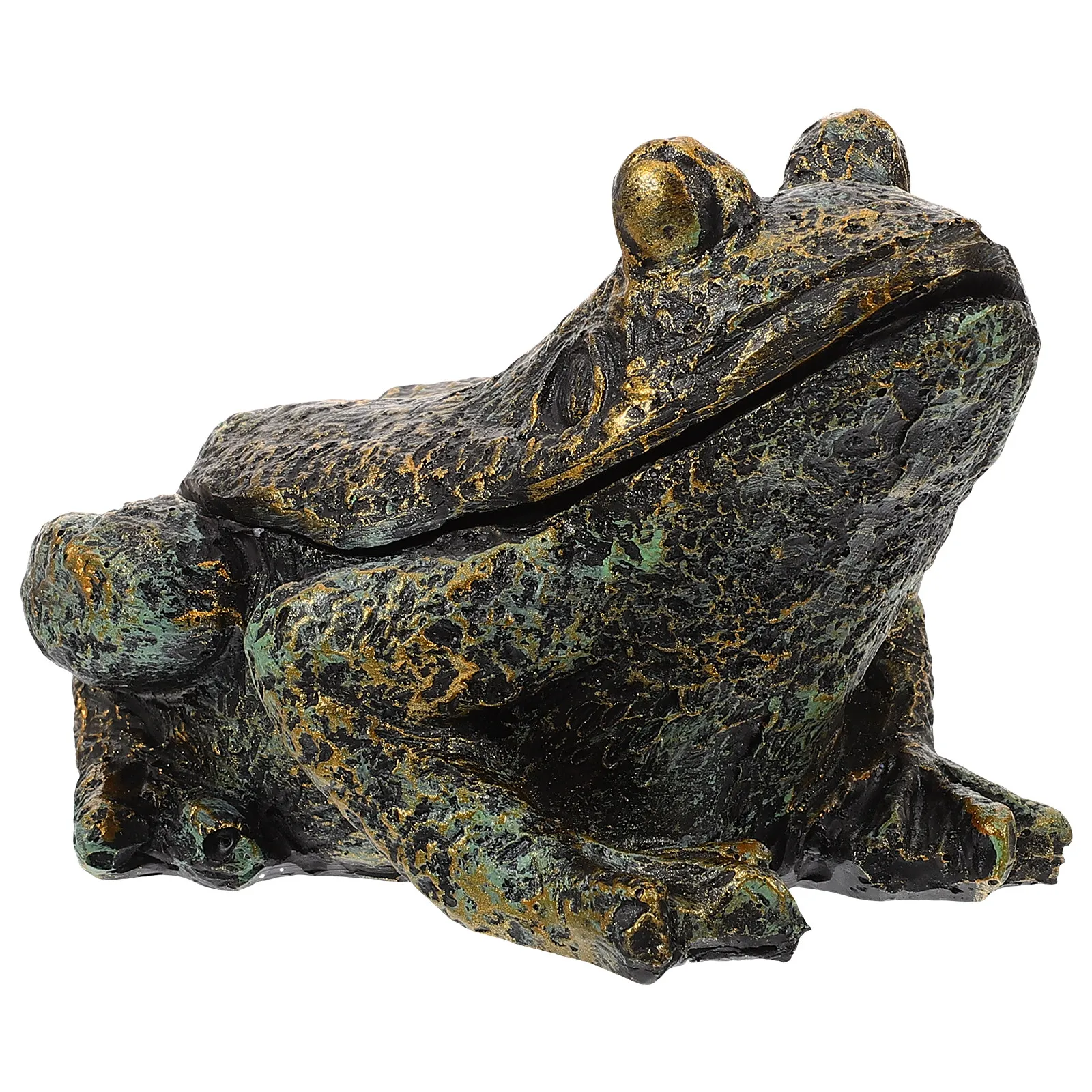 

Уличный ящик для хранения ключей в форме лягушки из смолы, декоративный держатель для ключей, скрытое хранилище для запасных ключей, устойчивый к погодным условиям, для использования на участке