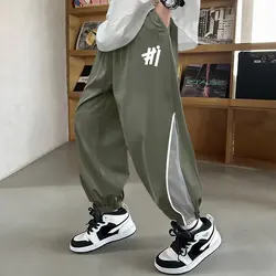 Summer Boys' Pants Japan High Street Fashion Trousers Black Thin Sports Pants Casual Children's Clothing New Kids Sweatpants