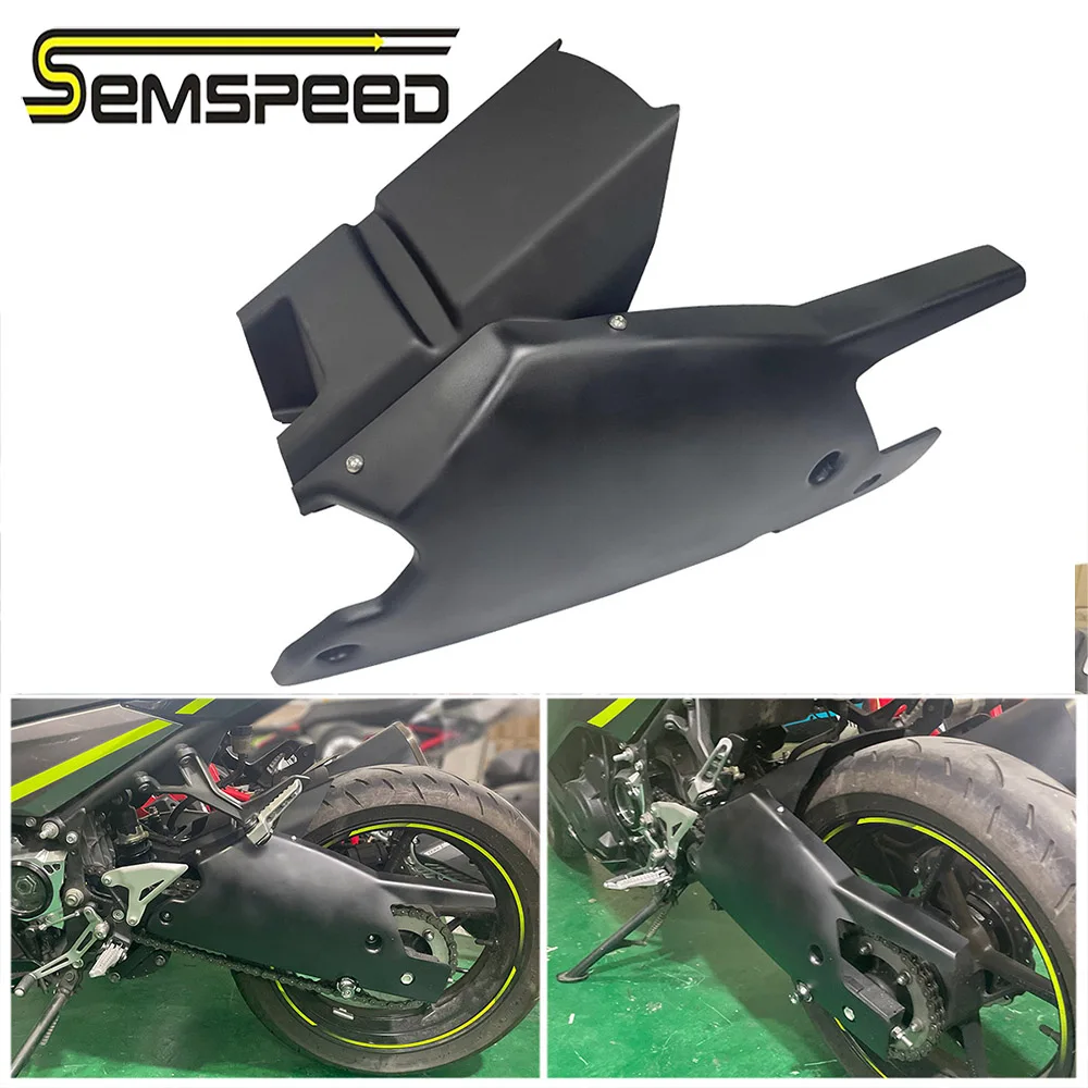 

Semspeed For Kawasaki NINJA400 Z400 2021 2022 Chain Fender Cover Mudguard Guard Cover Protective Cover Fits Ninja 400 Z400 Parts