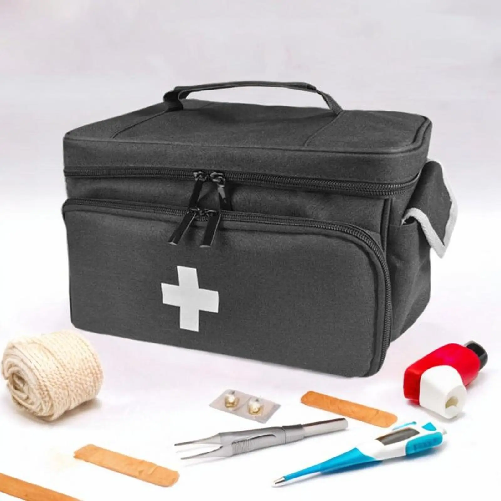 Empty First Aid Bag Storage Pouch Storage Bag for Hiking Car Gym