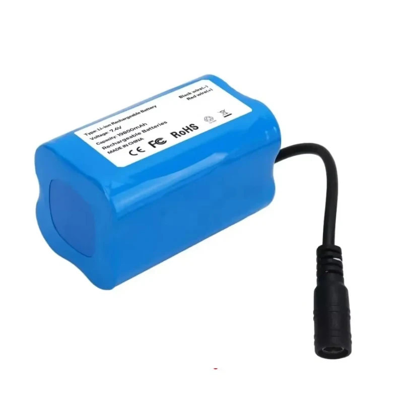 2S2P Lithium Battery Used For T188 T888 2011-5 Remote Control Search Bait Boat Spare Parts RC Toy Accessories 7.4V 19800mAh