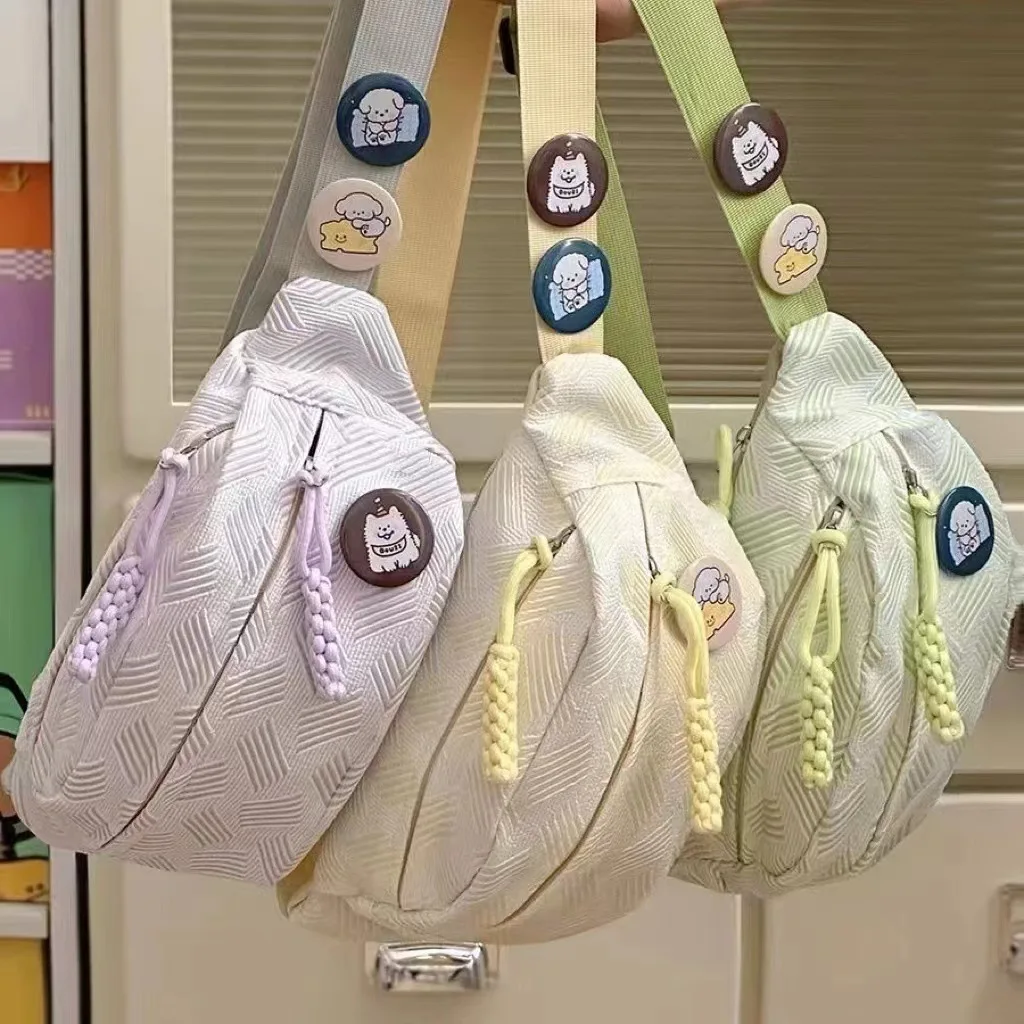 

Women's Bag Simple Casual InS-style Light Forest-themed Crossbody Bag Girls Pink Color Funny Fashion Sports Chest Bags Versatile