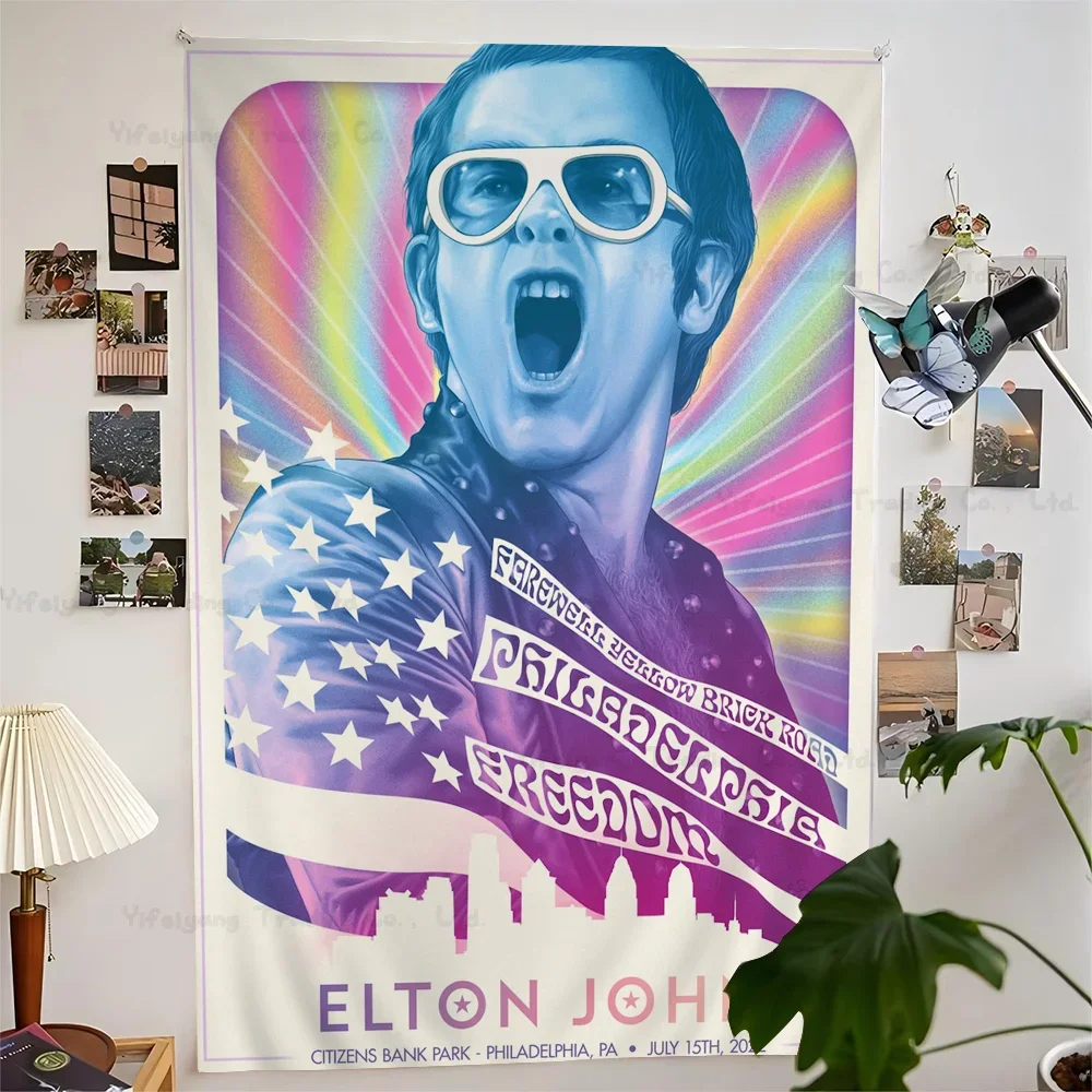 

Elton John DIY Wall Tapestry For Living Room Home Dorm Decor Wall Art Decor