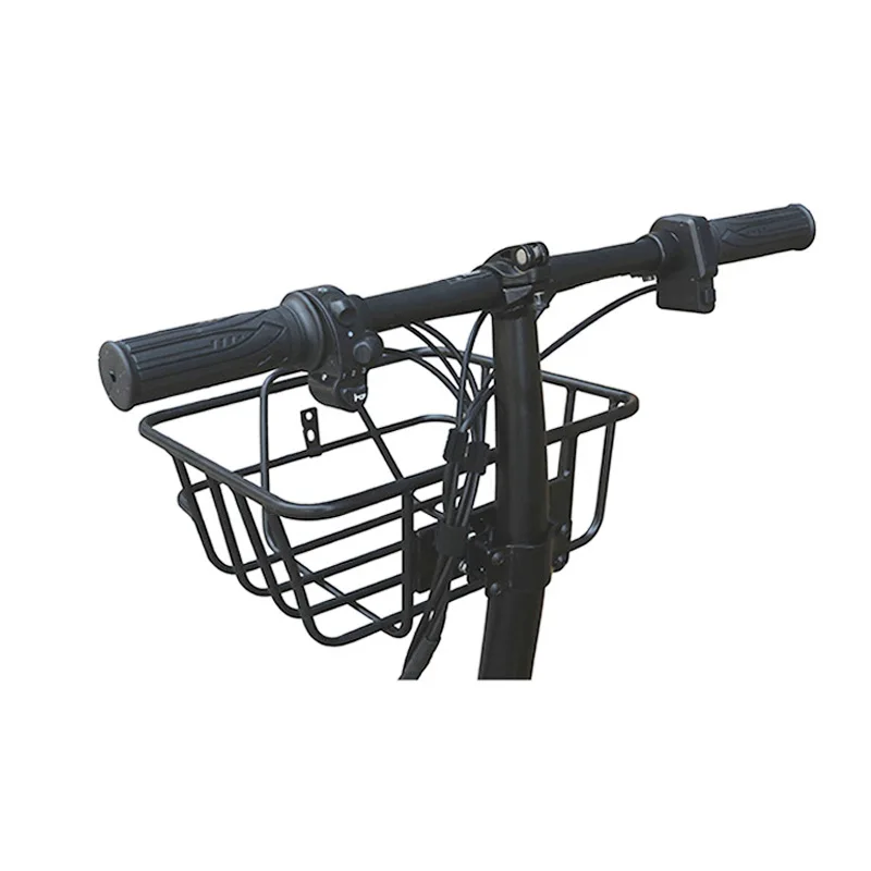 Electric bicycle front metal basket shared bicycle basket folding car universal basket