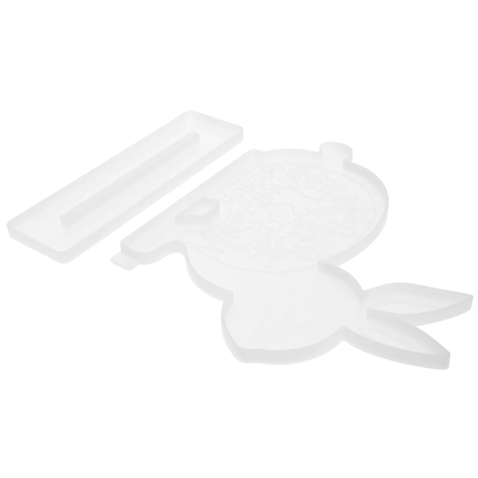 

1 Set Silicone Bunny Mold Resin Diy Craft Epoxy Table Mold Glitter Sequins Cute Rabbit Easter Handmade Ornament Jewelry Making