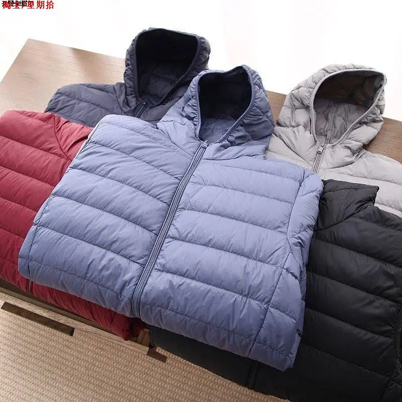 Men's down Jacket Lightweight Cotton Padded Vest Spring Summer Autumn Fashion Urban Style Standard Fit Stand Collar Long Length
