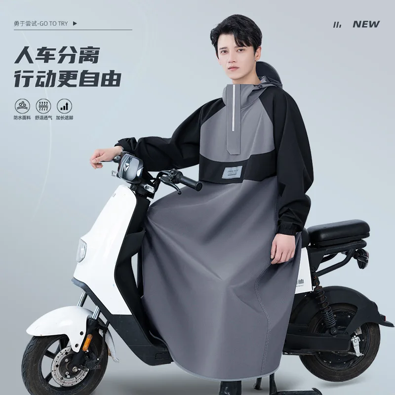 Motorcycle Long Full-body Anti-storm Rain for Men\'s and Women\'s Raincoat Adult Sleeved Riding Poncho Riding Protective Equipment