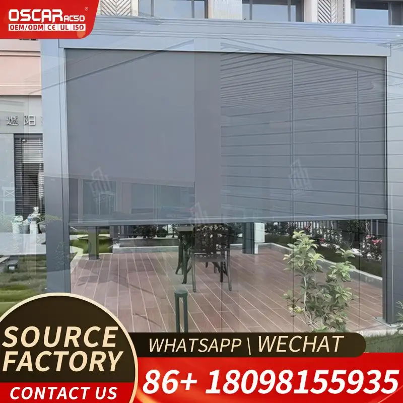 New Electric Window Blinds Customizable for Patio and Sliding Glass Doors Featuring Aluminum Composition Rolling Blind