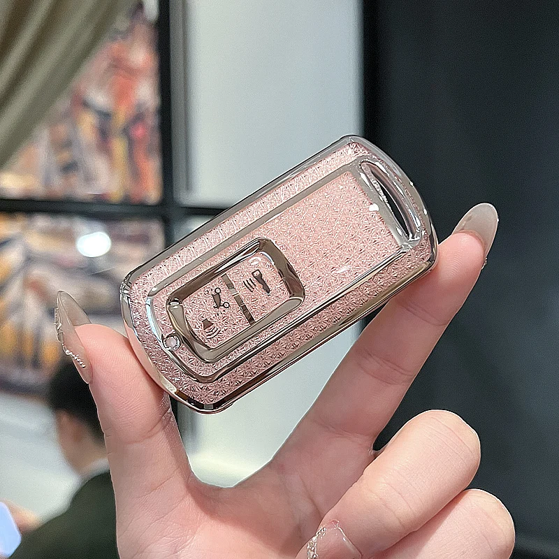 كريستال نمط بولي TPU غطاء مفتاح السيارة عن بعد Fobs حقيبة لهوندا دراجة نارية K01 K35 KOR K77 ADV SH 150 فورزا 300 350 PCX150 PCX160