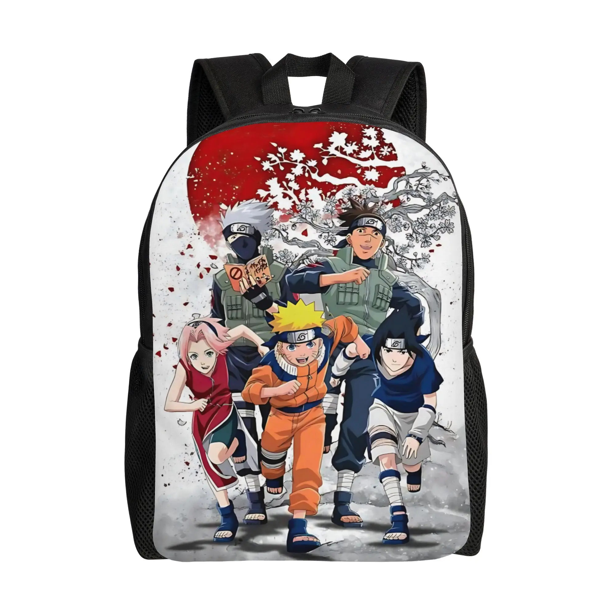 Mochilas da moda Naruto anime comic Daypack ita bag mochila com alça ajustável, mochila resistente para atividades ao ar livre