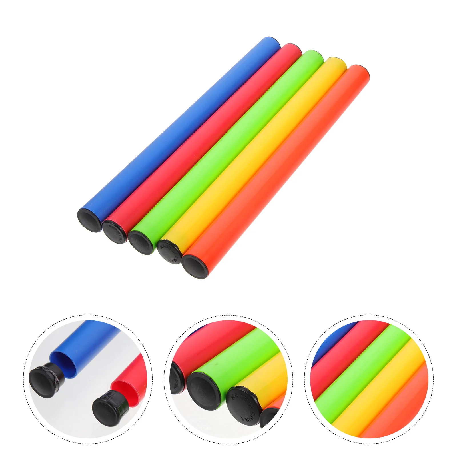 

5 Pcs Relay Relaying Race Stick Tool Training Sticks for Plastic School