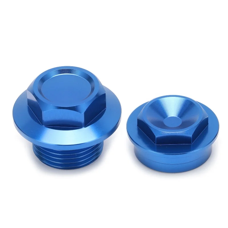 

2pcs Motorcycle Front Wheel Axle Nut M20x1.5 Aluminum Replacement For 250-450 SXF 2015 Bleu