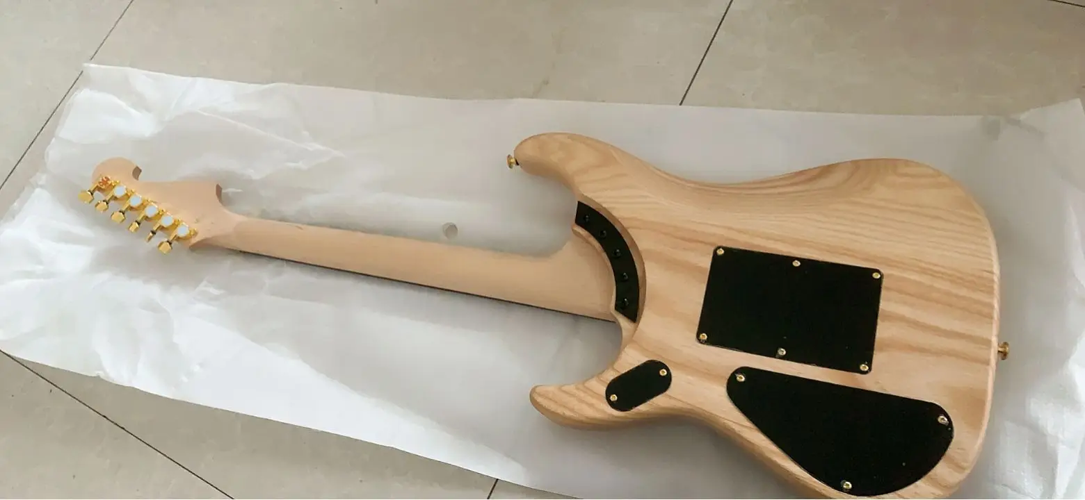 In Stock New N4 Model Electric Guitar Gold Hardware Top Quality In Natural Wooden 221127