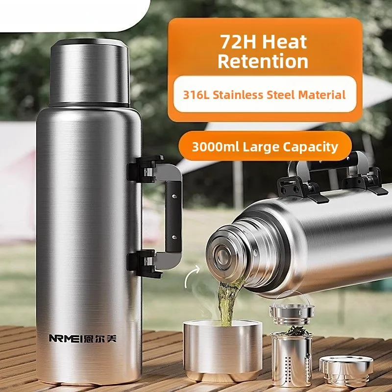 

Long-Lasting Thermal Cup Large Capaci 36 Stainl Steel Outdoor Portable Travel Hot Water Bottle Warm Water Pot