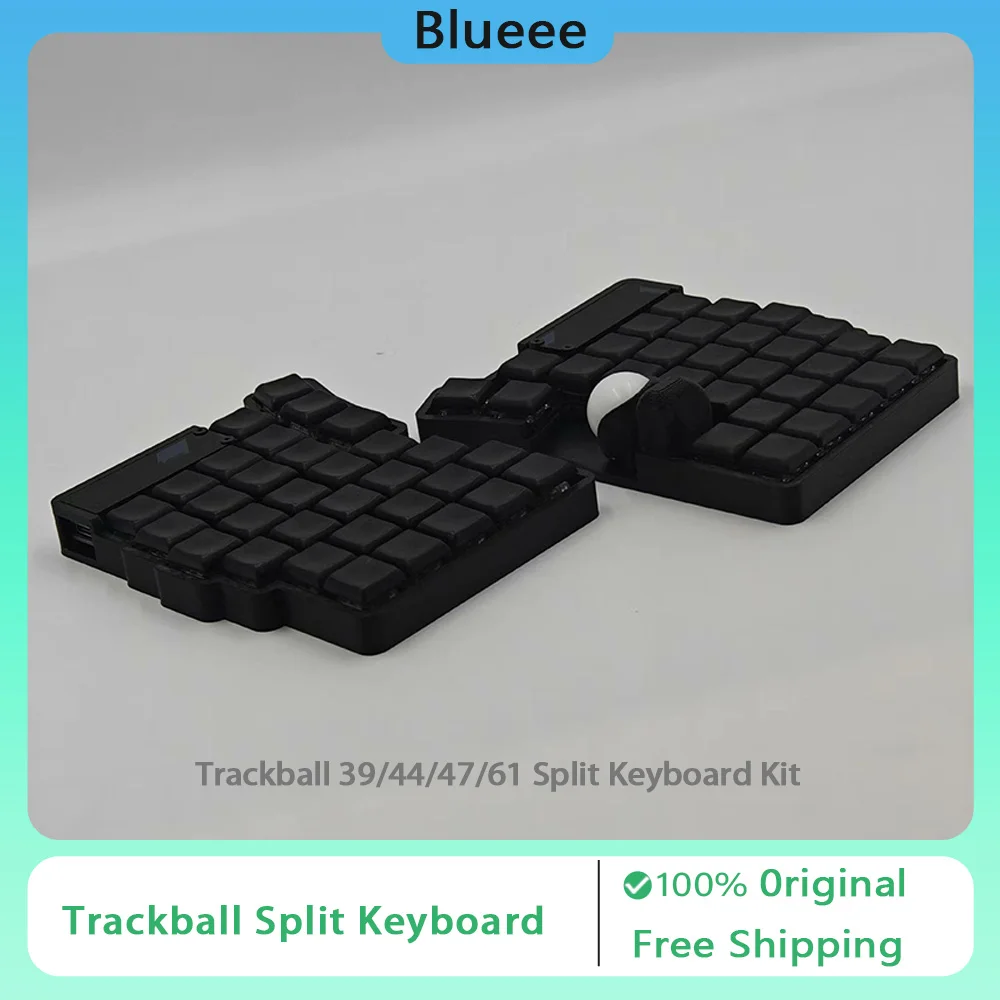 

Trackball 39/44/47/61 Split Keyboard Kit Low Profile RP2040 Support VIAL Customized Ergonomics PC Accessories Gamer Gifts
