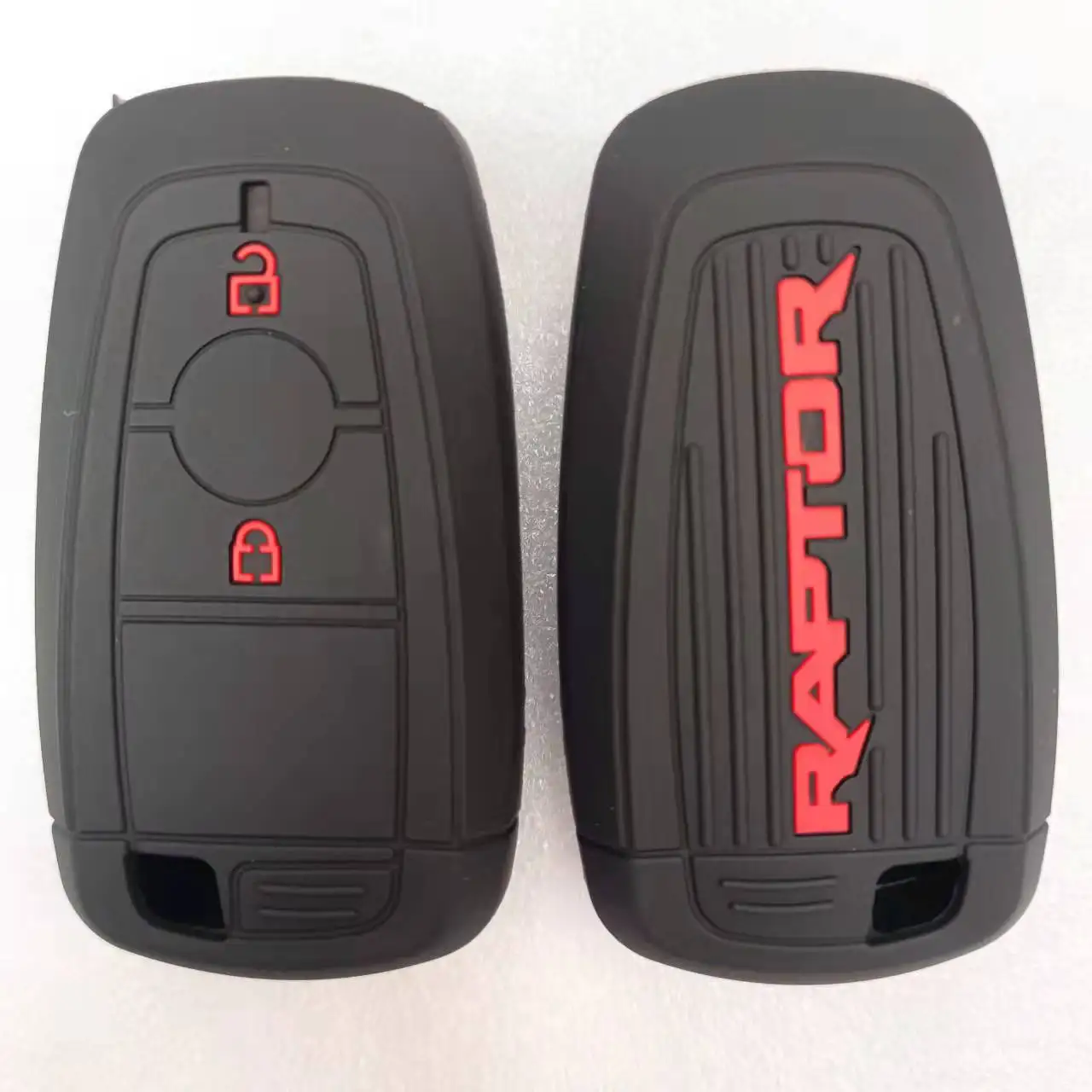 Key FOB Remote Case Pouch Silicon Holder For Ford 2018 Ecosport Ranger Raptor 2 Button Smart Keyless